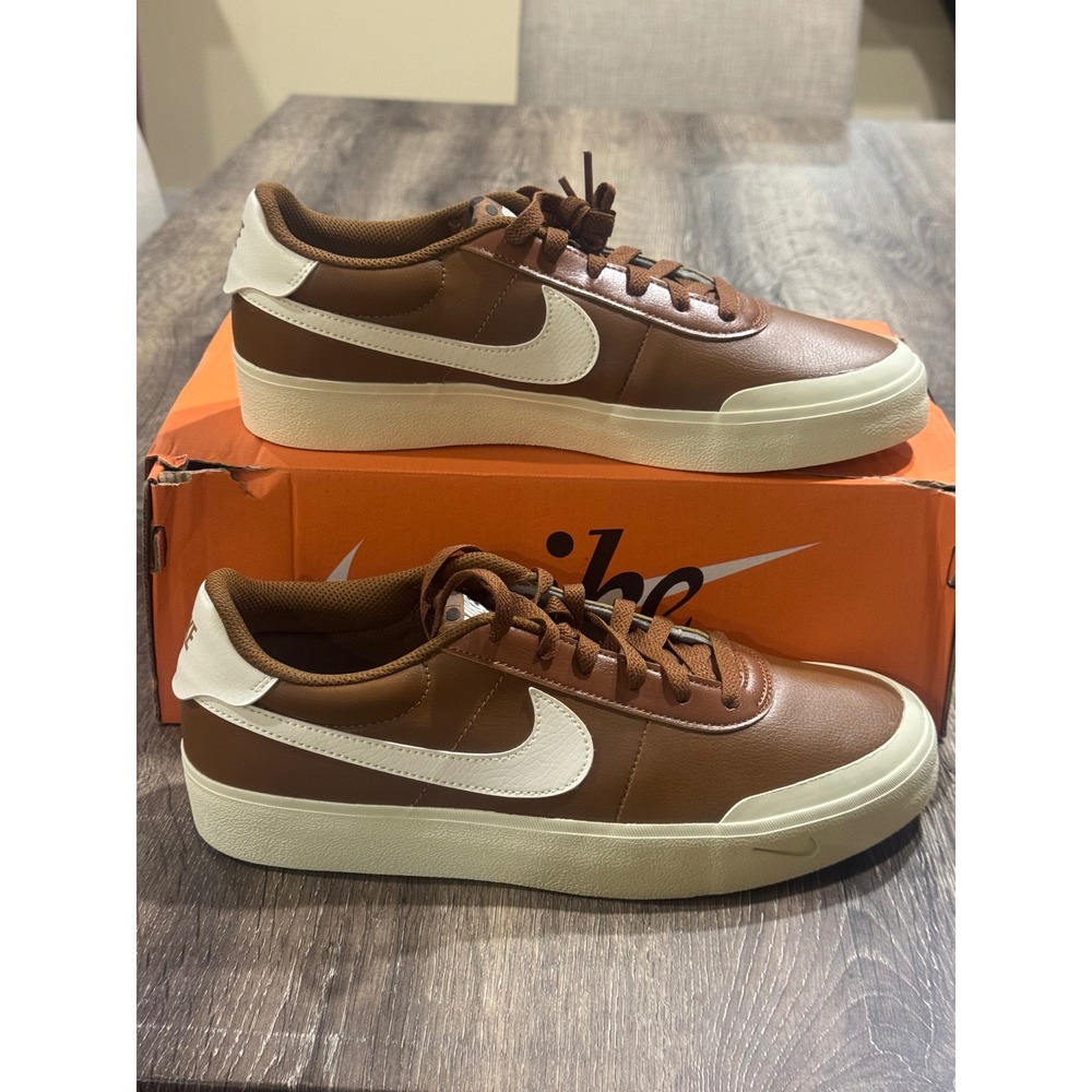Nike Court Shot Lt British Tan pearl Brown White FQ8146-201 Mens 8.5 Womens 10